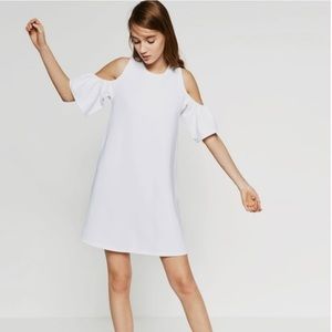 Zara cold shoulder dress size S